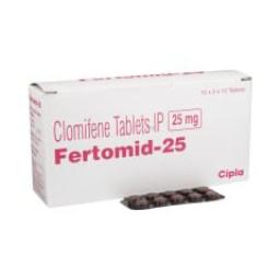 Fertomid 25 mg (Clomid) - Clomiphene - Cipla, India